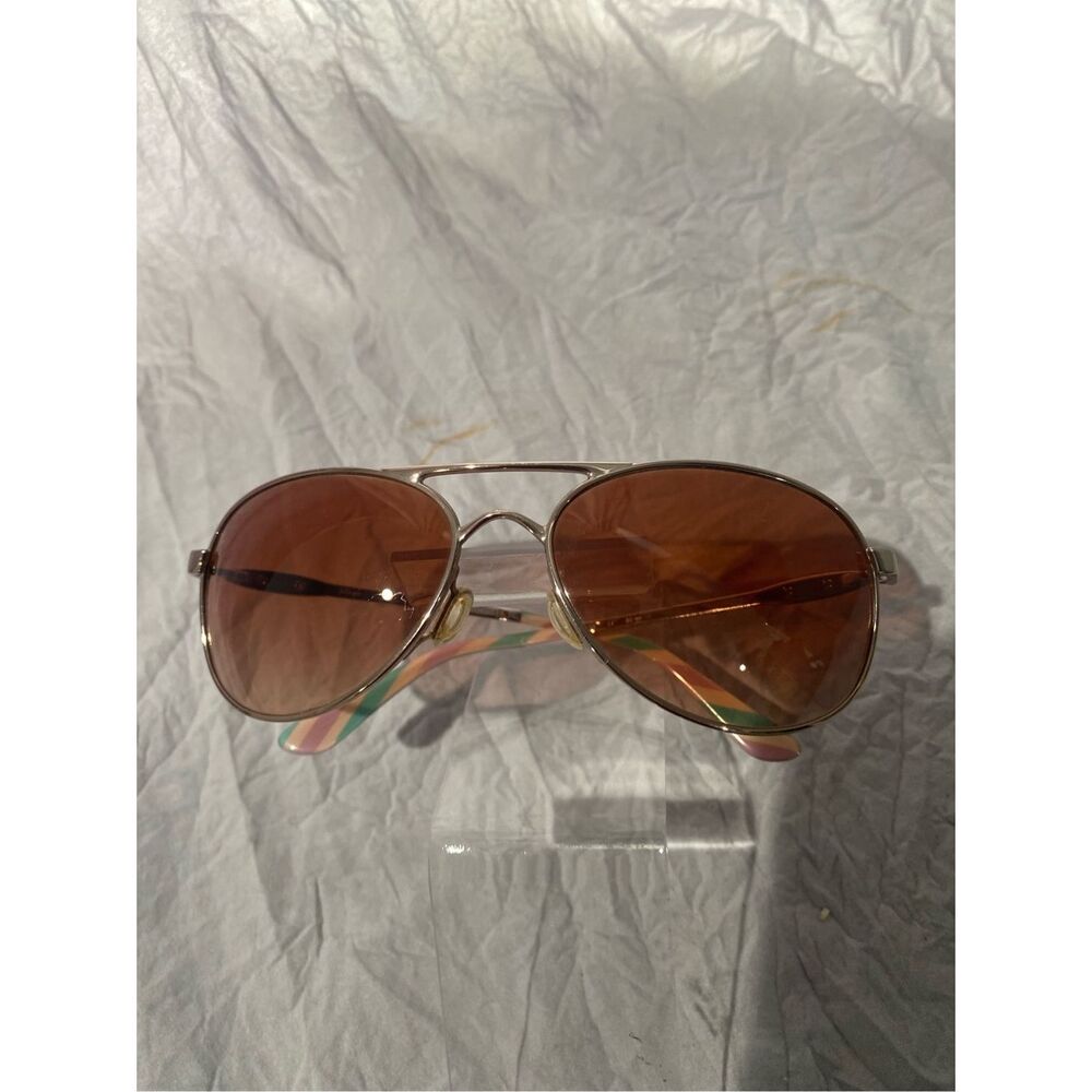 Oakley Given aviator gradient rose gold VR50 brown gradient lens great condition